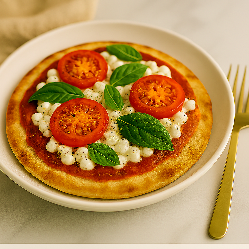 cottage cheese flatbread pizza