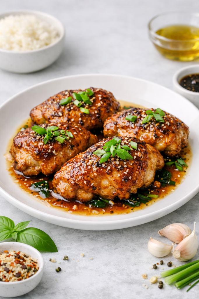 honey garlic chicken thighs