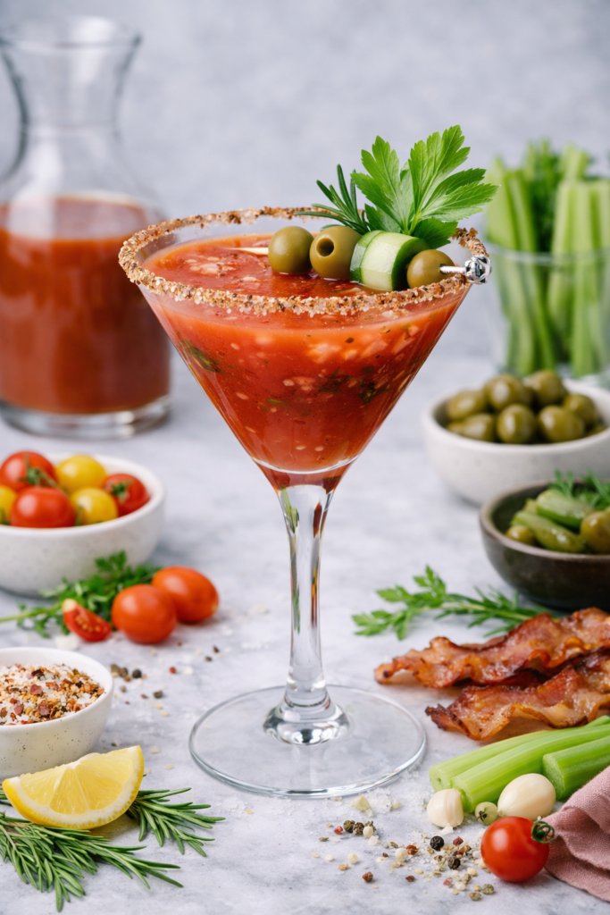 savory herb garden martini