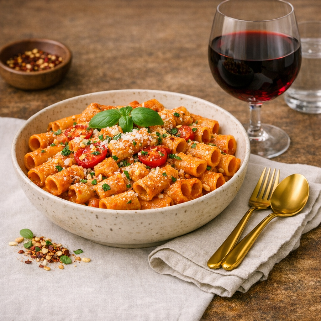 spicy rigatoni alla vodka spicy rigatoni alla vodka