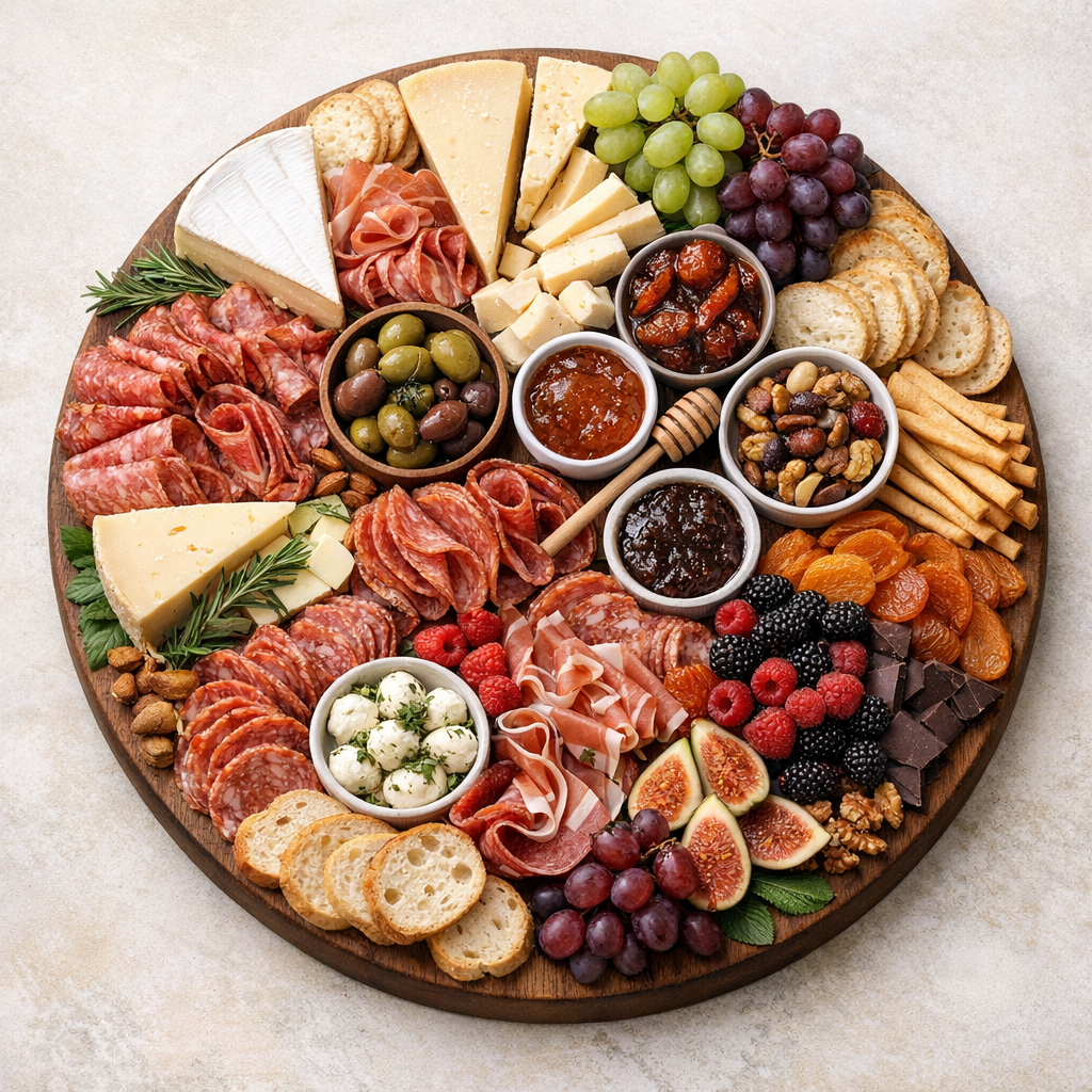 clean luxe charcuterie hero