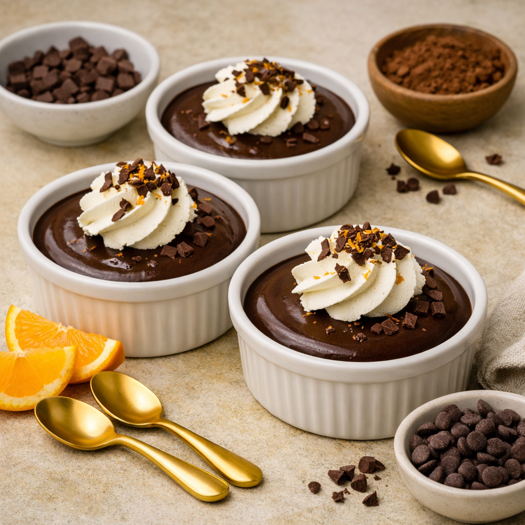 dark chocolate pots de creme