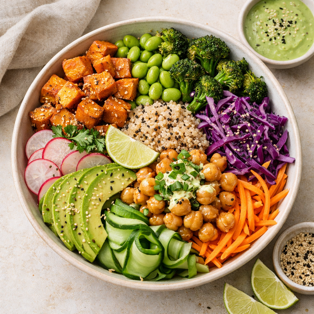 garden veggie buddha bowl